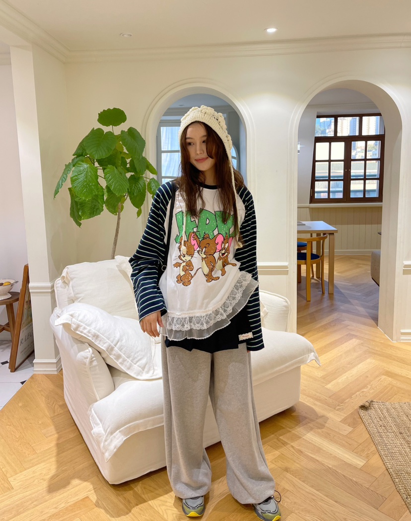 BOUTIQUE直郵韓國代購女裝新款時尚推薦職業人氣熱賣長袖T恤BOUTIQUE-L長袖T恤