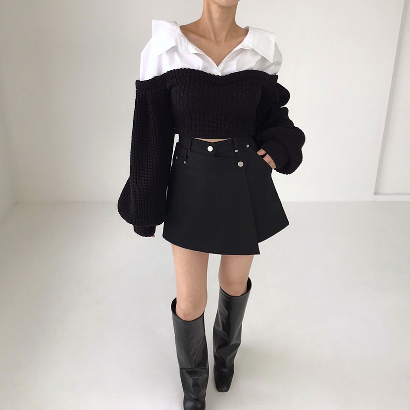 2TWO MOON韓國直郵東大門實拍女裝新品真品休閑24秋冬針織衫2TWO MOON針織衫