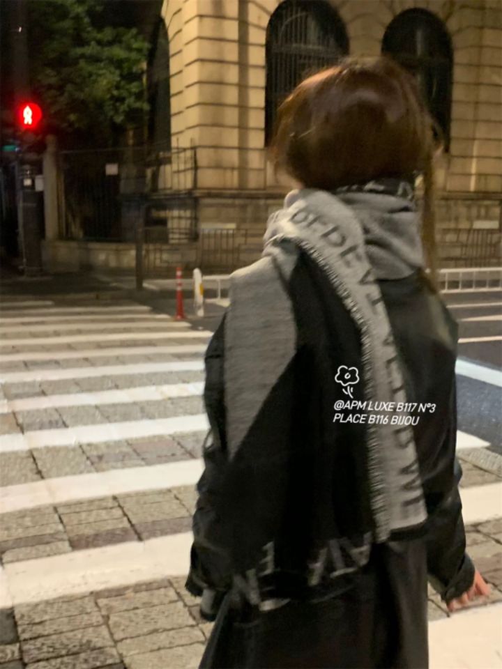 N3韓國直郵女裝新品人氣休閑職業真品時尚24秋冬圍巾披肩N3圍巾/披肩