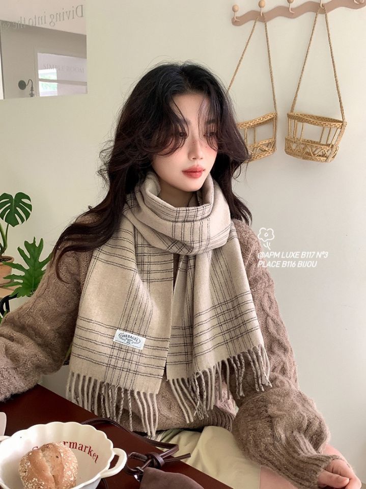 N3直郵韓國代購女裝新款職業休閑人氣時尚真品圍巾披肩羊毛N3圍巾/披肩