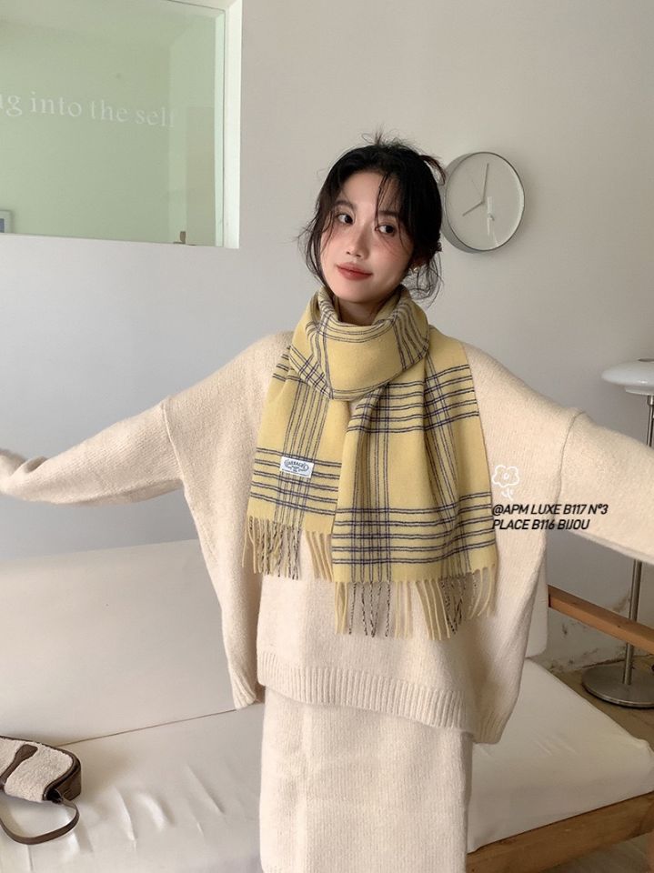 N3直郵韓國代購女裝新款職業休閑人氣時尚真品圍巾披肩羊毛N3圍巾/披肩
