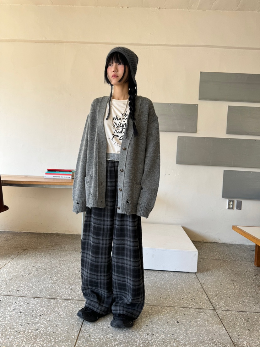 FRANC韓國直郵東大門實拍女裝新款休閑時尚職業針織衫羊毛復古FRANC針織衫