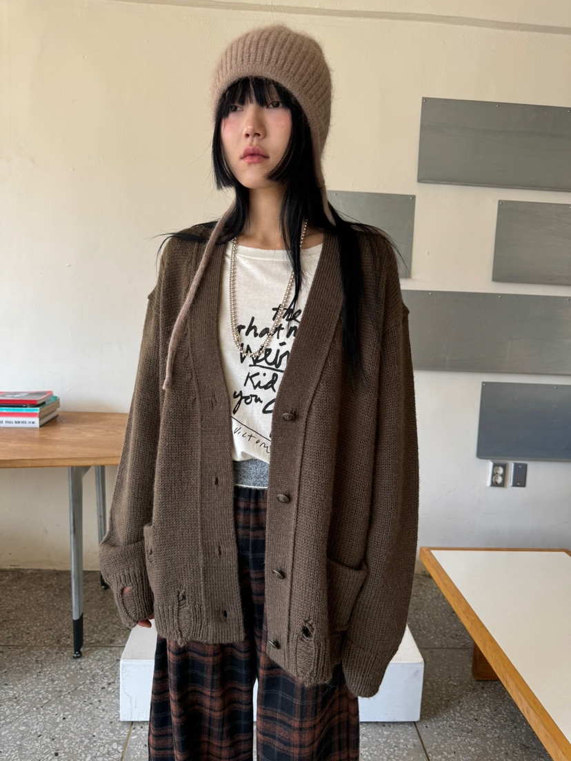FRANC韓國直郵東大門實拍女裝新款休閑時尚職業針織衫羊毛復古FRANC針織衫