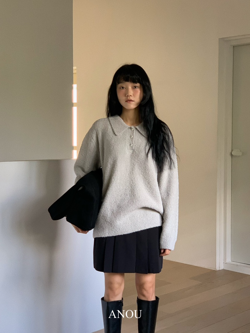 ANOU韓國直郵東大門實拍女裝新款人氣休閑24秋冬熱賣針織衫ANOU針織衫