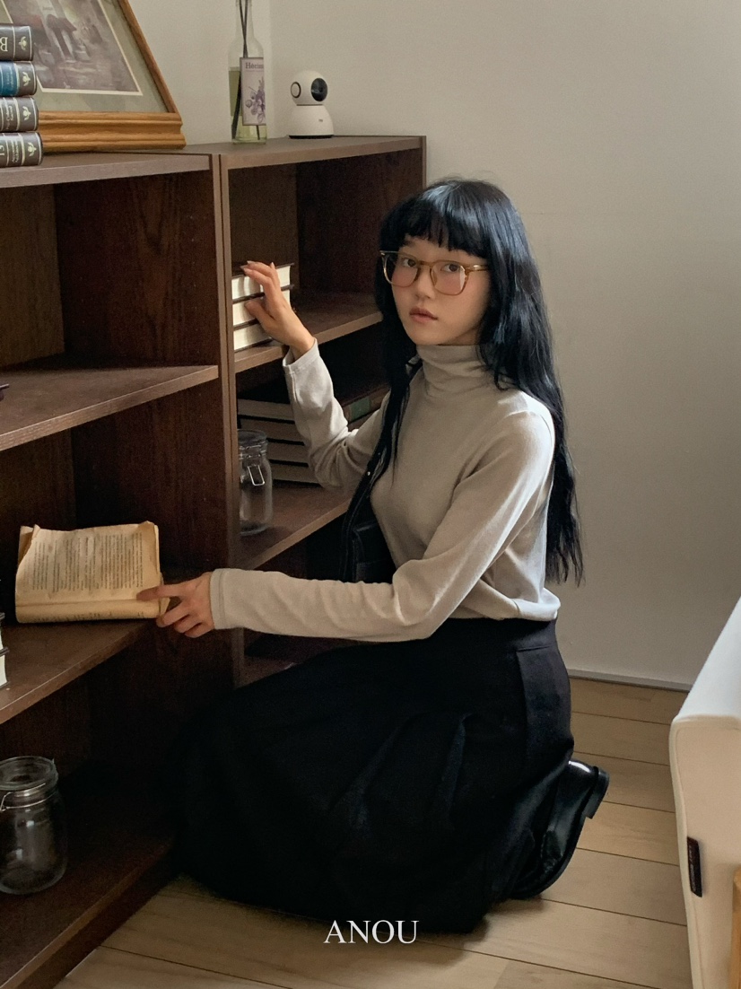 ANOU韓國直郵女裝新品推薦24秋冬職業熱賣休閑半身裙中短裙ANOU半身裙/中短裙