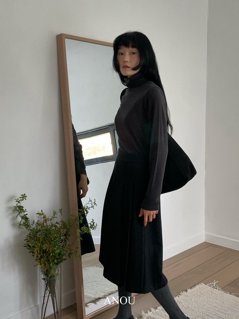 ANOU韓國直郵女裝新品推薦24秋冬職業熱賣休閑半身裙中短裙ANOU半身裙/中短裙