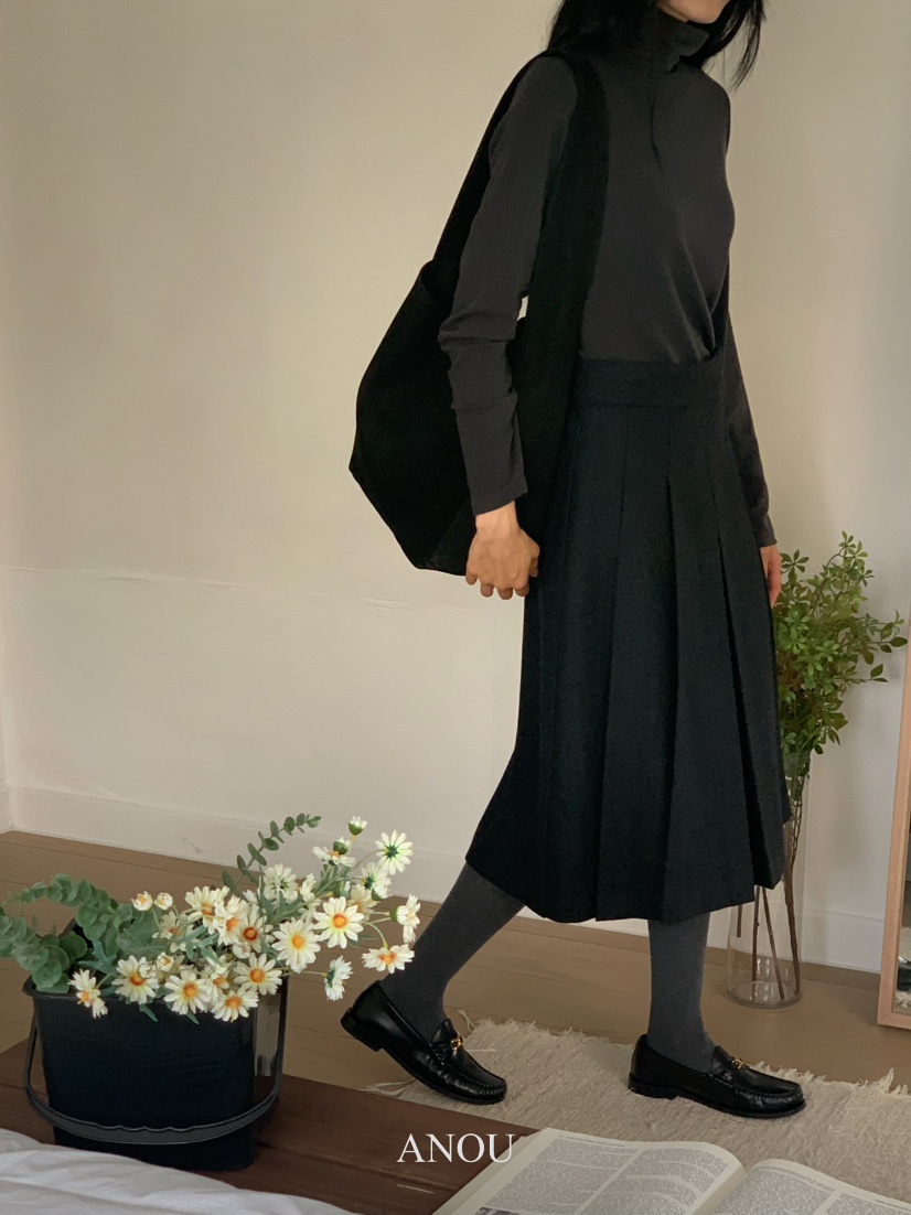 ANOU韓國直郵女裝新品推薦24秋冬職業熱賣休閑半身裙中短裙ANOU半身裙/中短裙