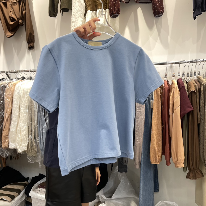 THE LENA直郵韓國代購女裝新品熱賣真品職業推薦時尚T恤拉絲NWEOLT恤圖色1