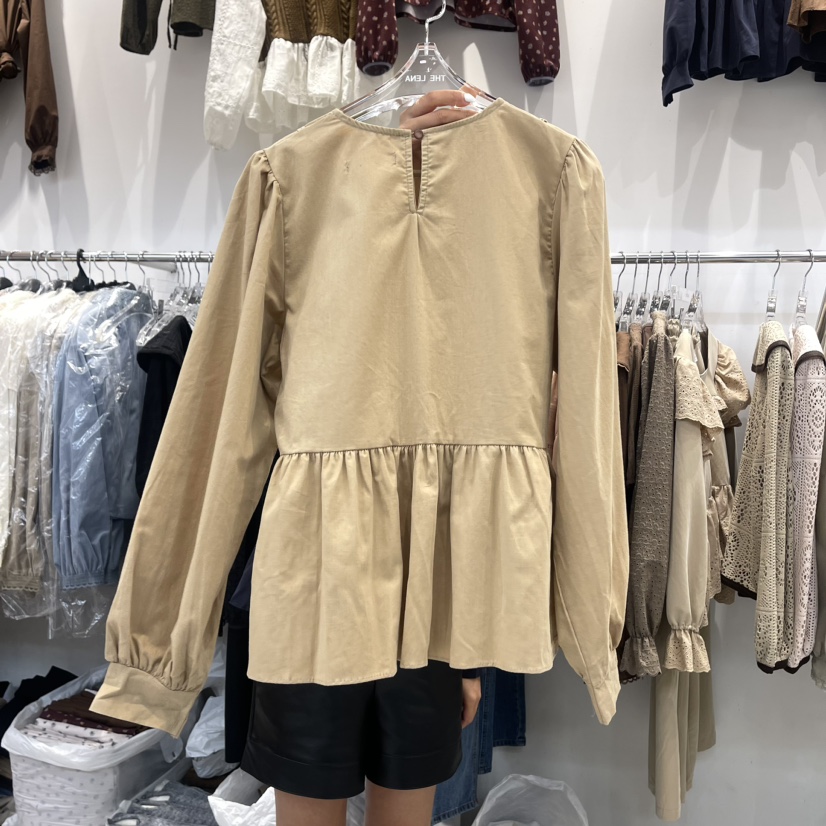 THE LENA直郵韓國代購女裝新款熱賣休閑推薦人氣襯衫蕾絲衫NWEOL襯衫/蕾絲衫