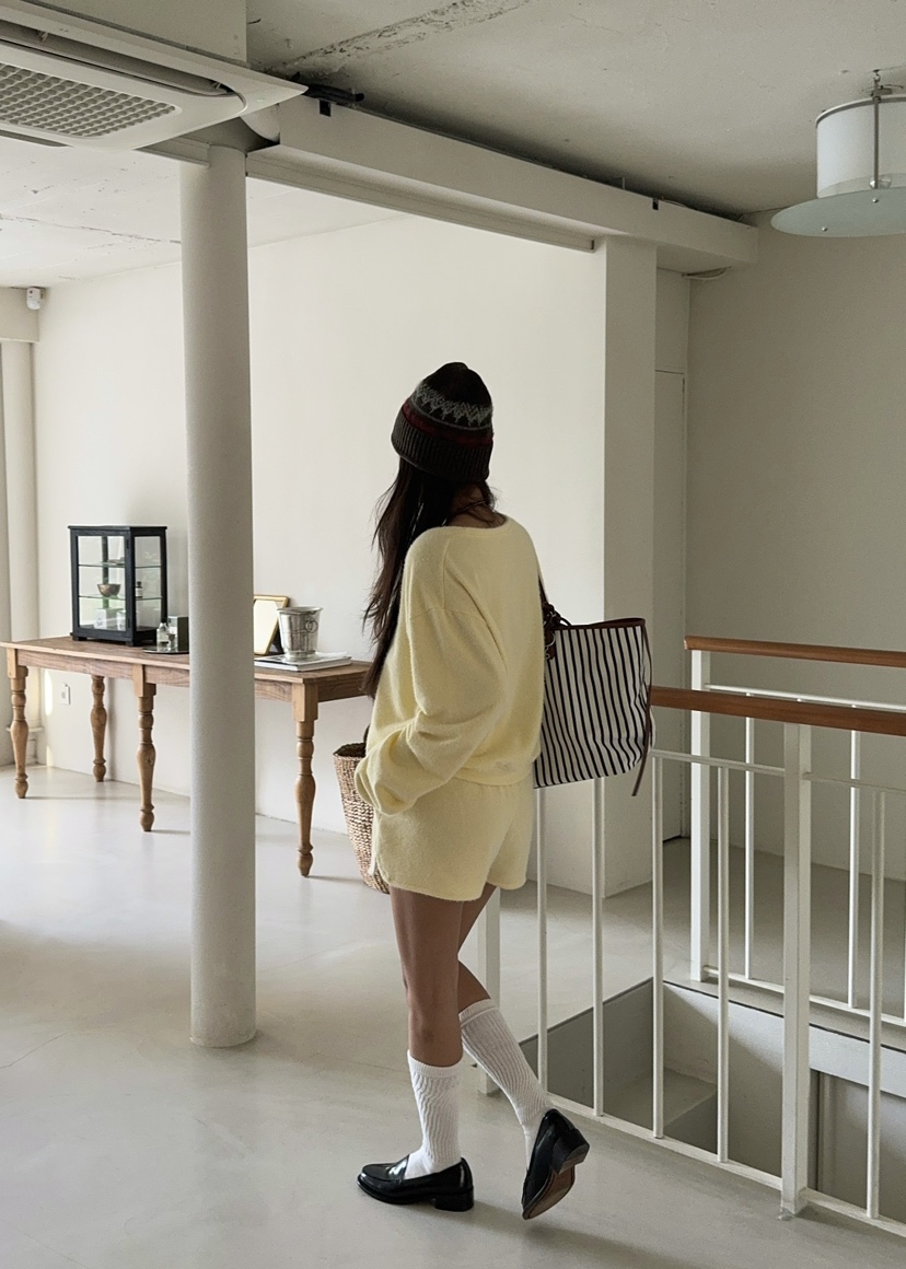 OUPPT韓國直郵女裝新款時尚熱賣真品推薦人氣職業24秋冬短褲兔子OUPPT短褲