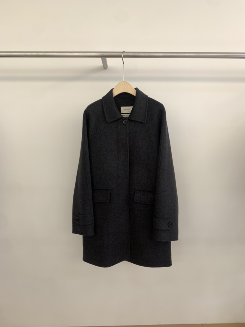 HOUSE OF/DE MERRY韓國直郵東大門實拍女裝新品時尚中長款大衣手工制作HOUSE OF/DE MERRY中長款大衣圖色3