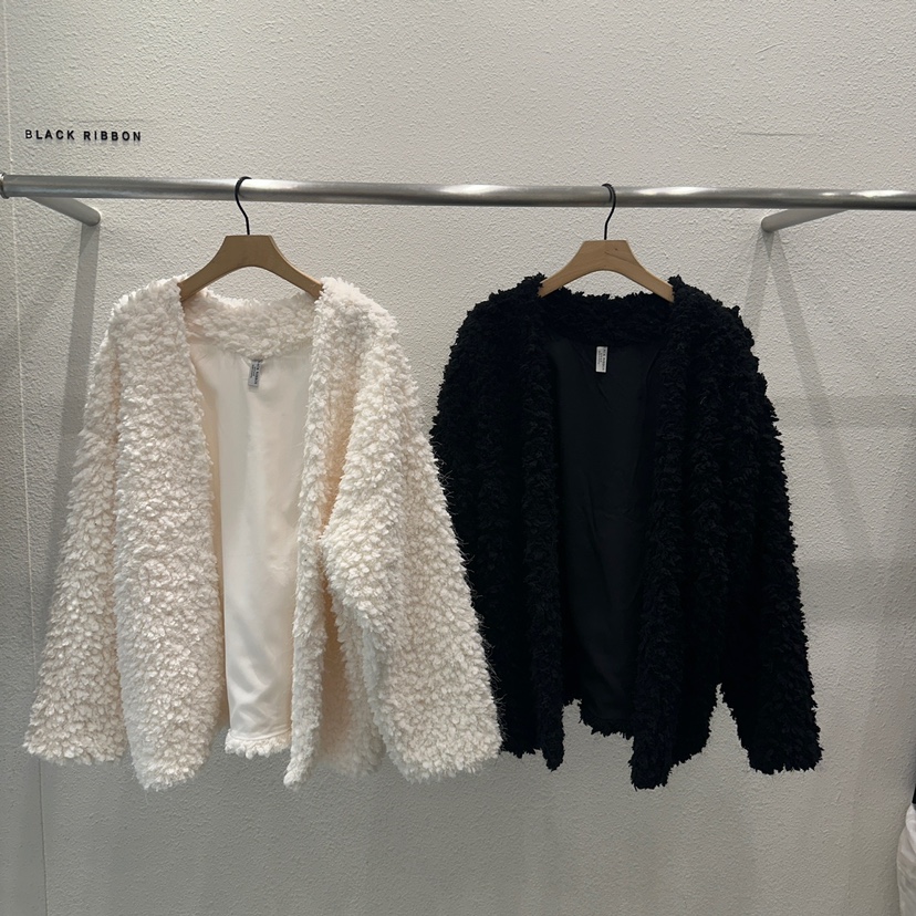 BLACK RIBBON韓國直郵女裝新款24秋冬真品熱賣時尚夾克開衫BLACK RIBBON-A夾克