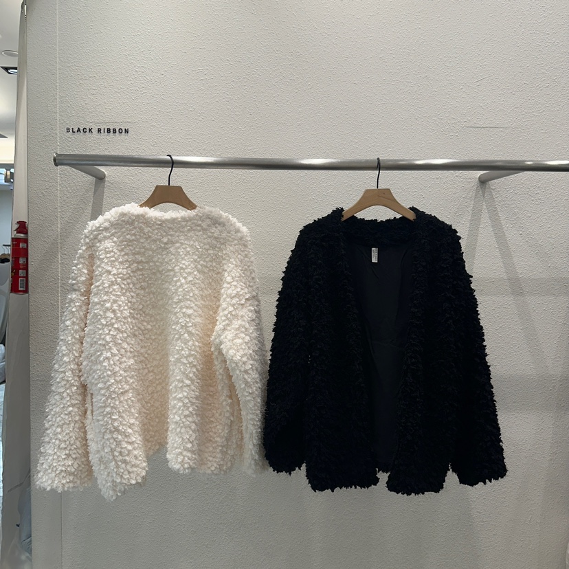 BLACK RIBBON韓國直郵女裝新款24秋冬真品熱賣時尚夾克開衫BLACK RIBBON-A夾克