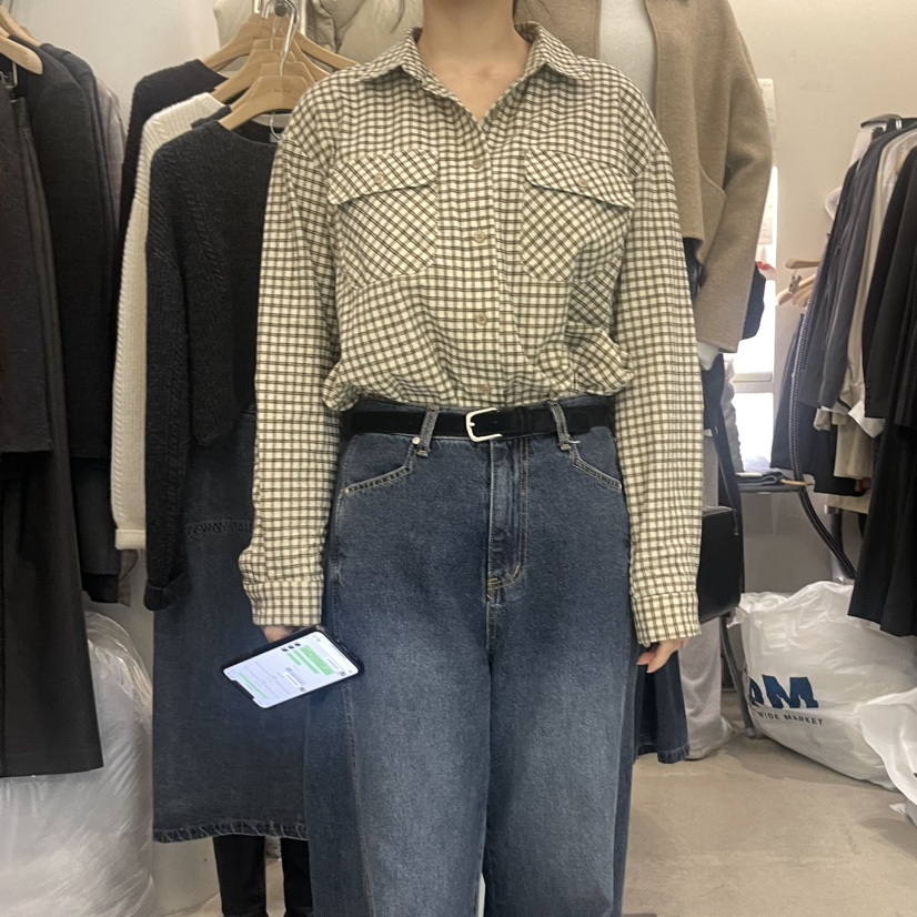 Philo韓國直郵女裝新品職業真品24秋冬休閑熱賣襯衫蕾絲衫PHILO襯衫/蕾絲衫