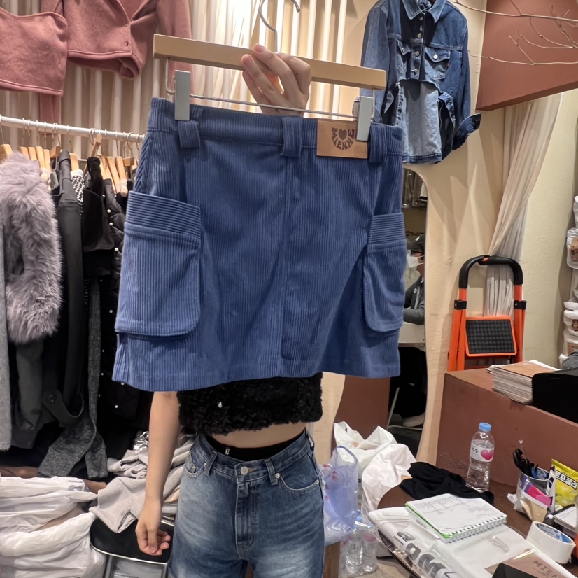 MIENNE直郵韓國代購女裝新品24秋冬推薦人氣時尚休閑短裙MIENNE短裙