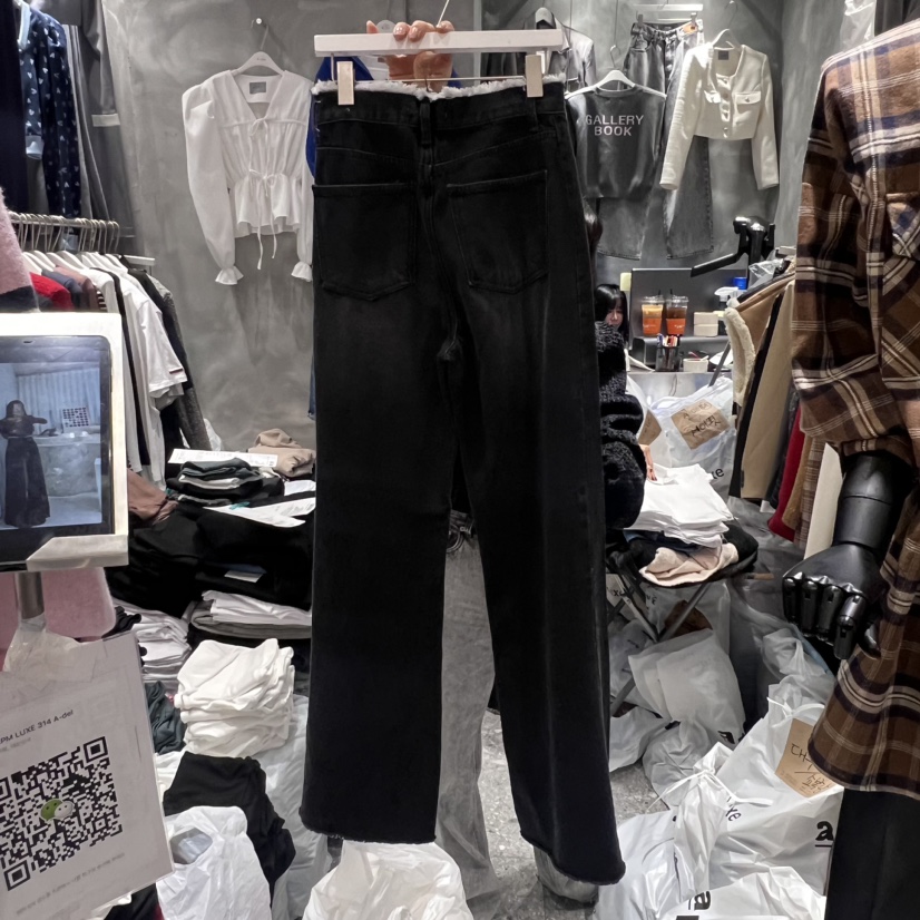 A-DEL韓國直郵女裝新款真品人氣熱賣推薦24秋冬時尚牛仔褲A-DEL牛仔褲