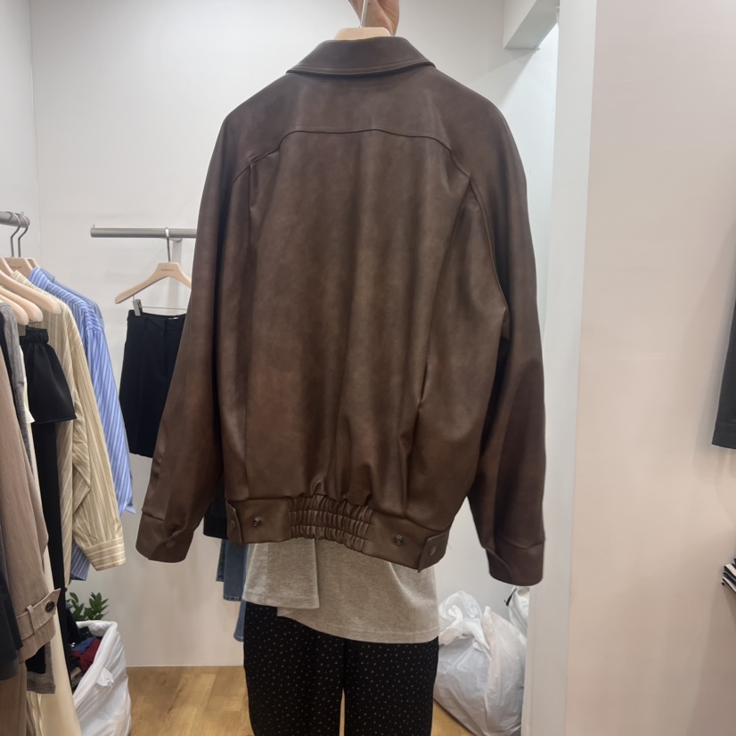 ORDINARYA直郵韓國代購女裝新款時尚休閑職業熱賣真品人氣皮衣ROESMMOSS皮衣