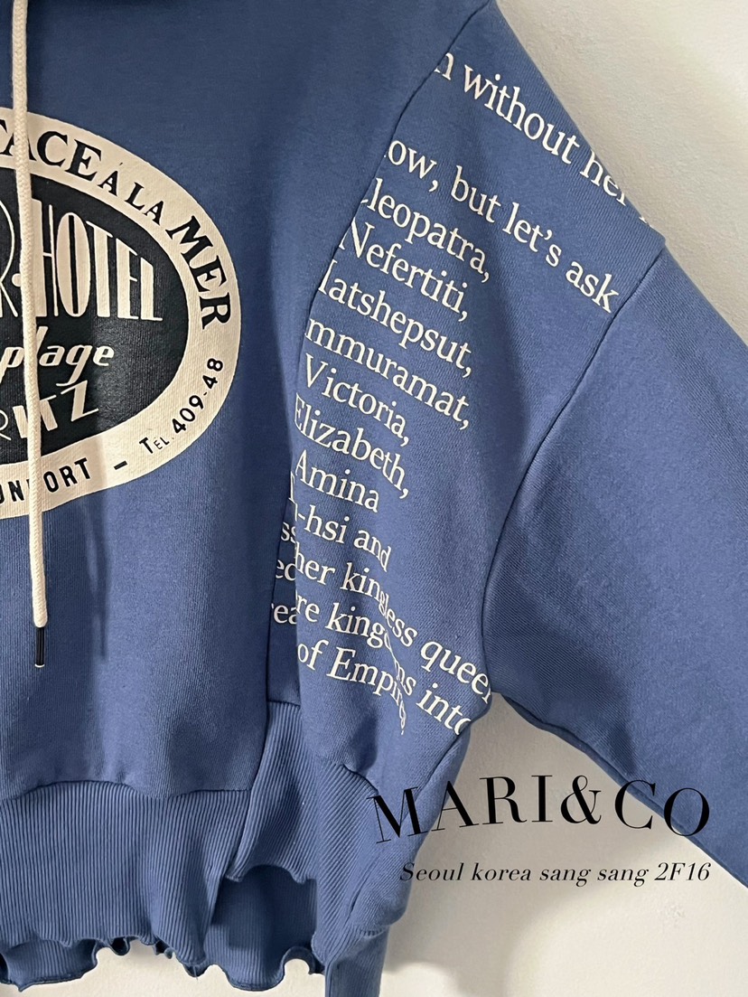 MARI CO直郵韓國代購女裝新款真品人氣職業休閑推薦熱賣衛衣ARANCIA衛衣