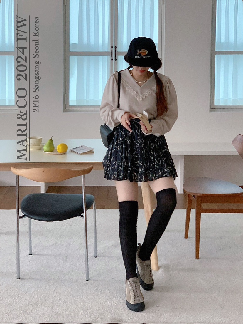 MARI CO直郵韓國代購女裝新款真品時尚人氣推薦24秋冬衛衣ARANCIA衛衣
