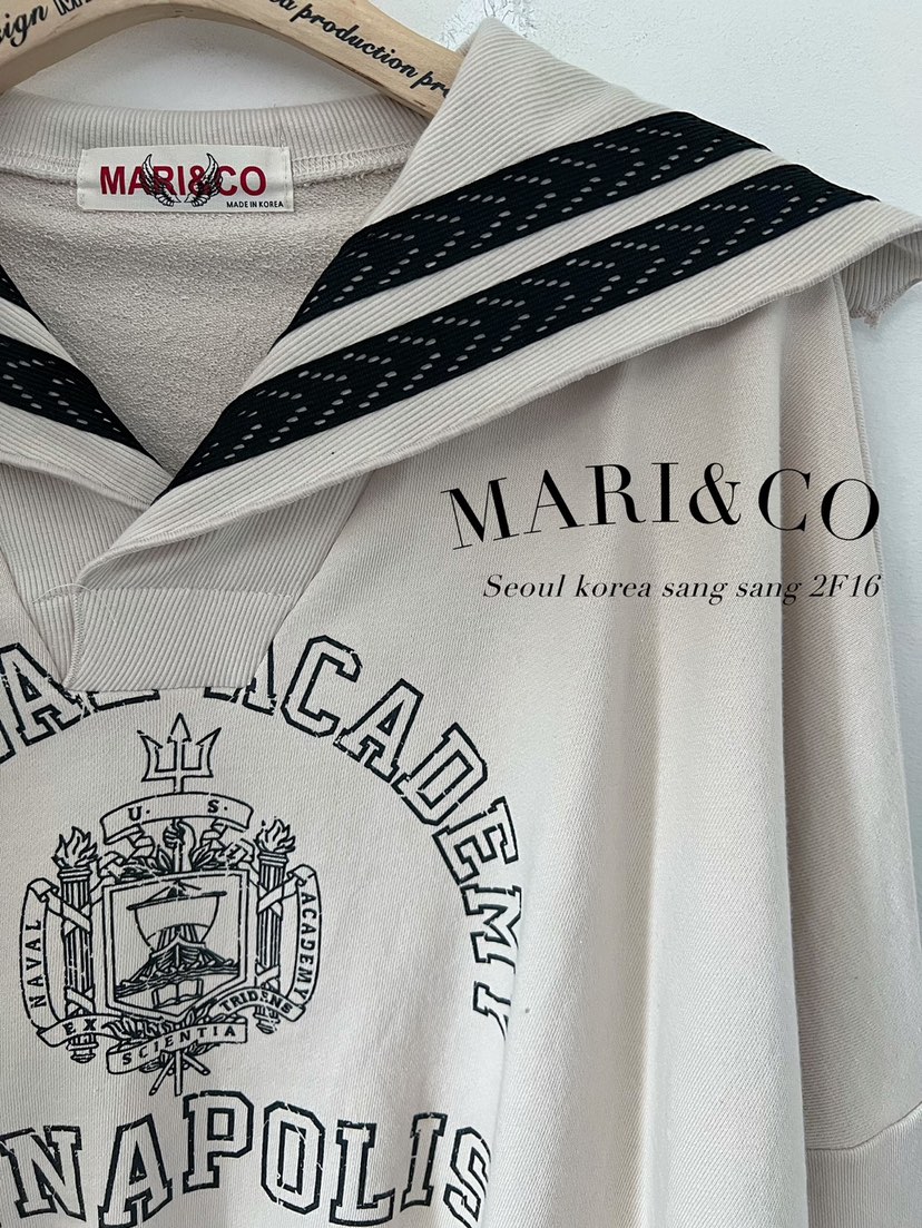 MARI CO直郵韓國代購女裝新款推薦真品人氣職業24秋冬衛衣ARANCIA衛衣