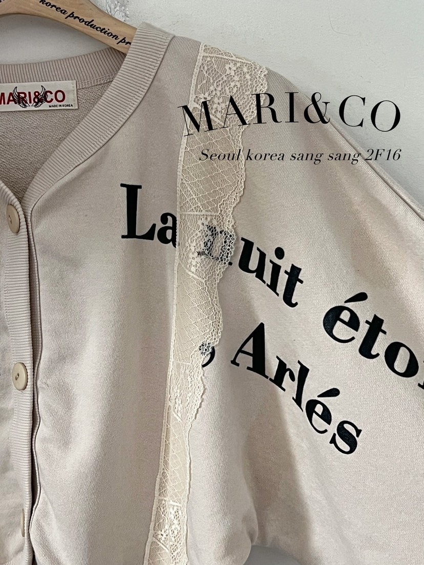 MARI CO韓國直郵東大門實拍女裝新款休閑熱賣24秋冬衛衣ARANCIA衛衣