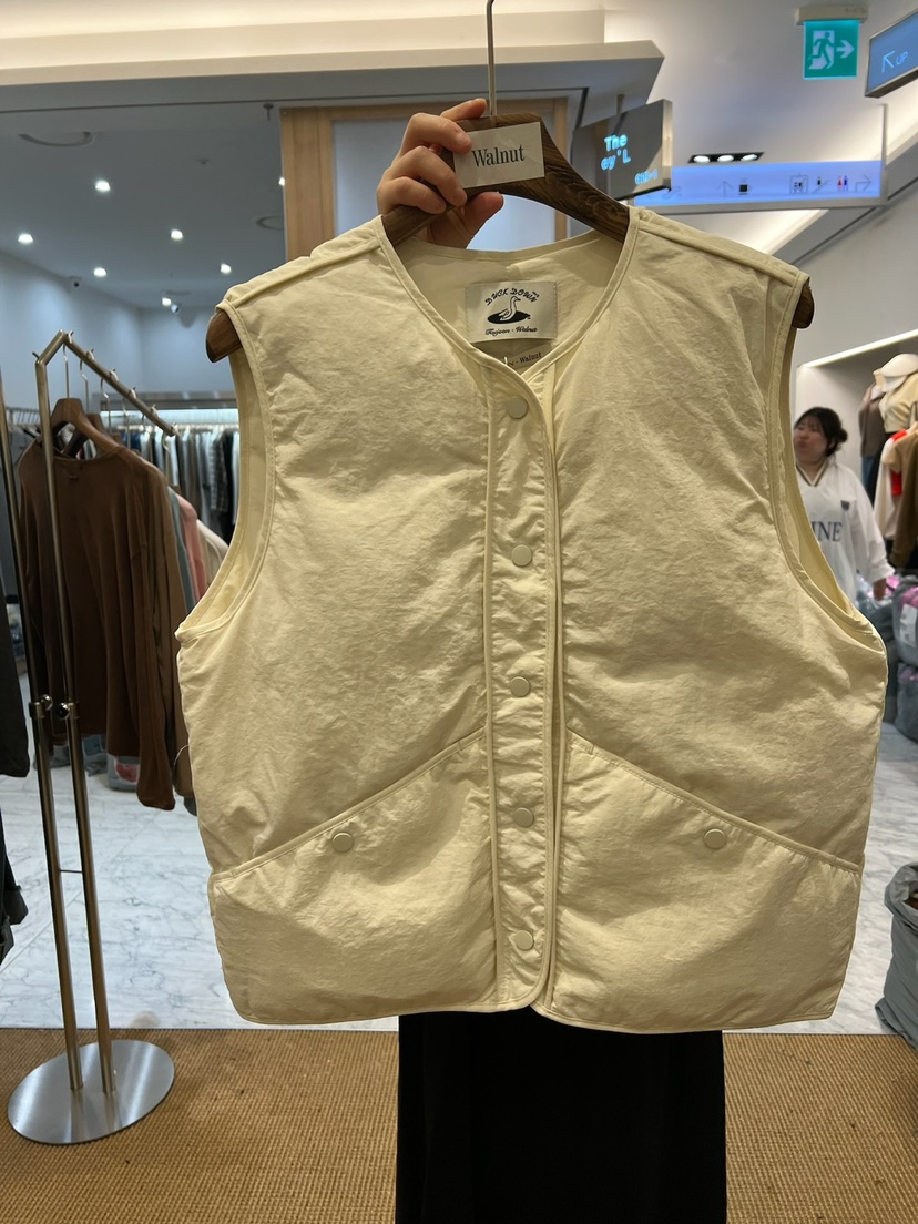 TAEJOON.Walunt直郵韓國代購女裝新品24秋冬時尚馬甲鴨絨Walunt/TAEJOON馬甲