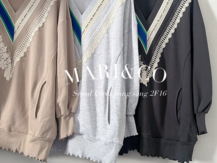 MARI CO韓國直郵女裝新品人氣時尚推薦職業真品休閑熱賣衛衣ARANCIA衛衣