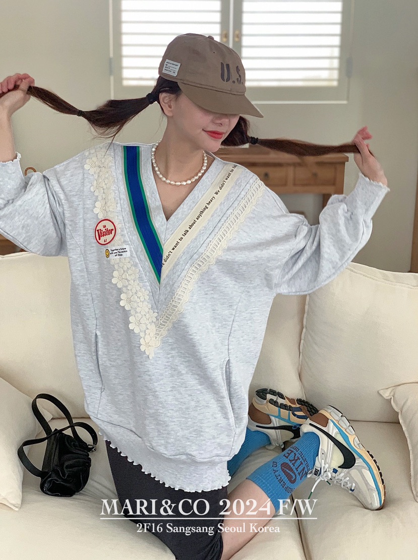 MARI CO韓國直郵女裝新品人氣時尚推薦職業真品休閑熱賣衛衣ARANCIA衛衣