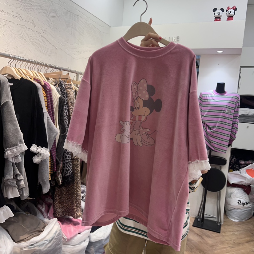 DE LINE韓國直郵東大門實拍女裝新款職業真品人氣時尚休閑T恤DE LINET恤圖色2