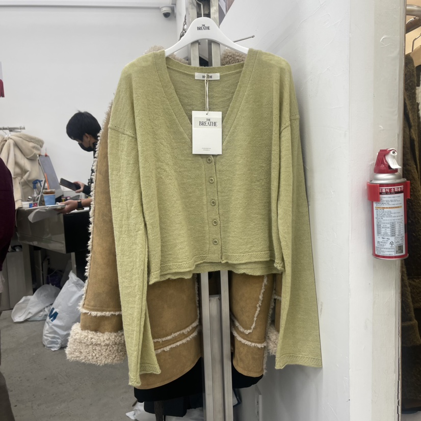 BREATHE韓國直郵女裝新品職業人氣推薦時尚休閑針織衫開襟衫BREATHE針織衫圖色2