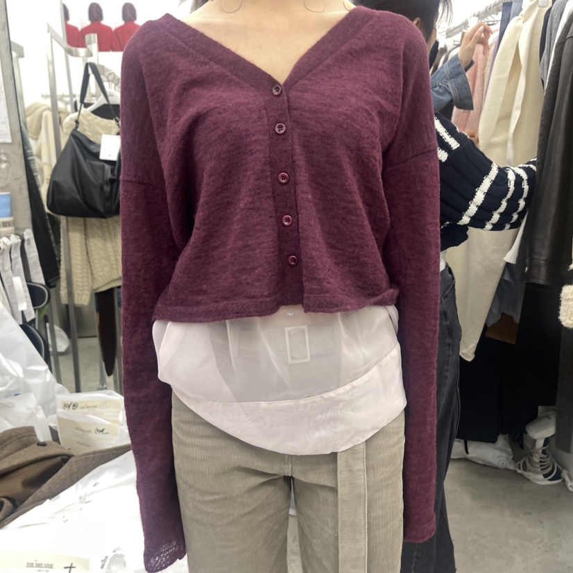 BREATHE韓國直郵女裝新品職業人氣推薦時尚休閑針織衫開襟衫BREATHE針織衫圖色5
