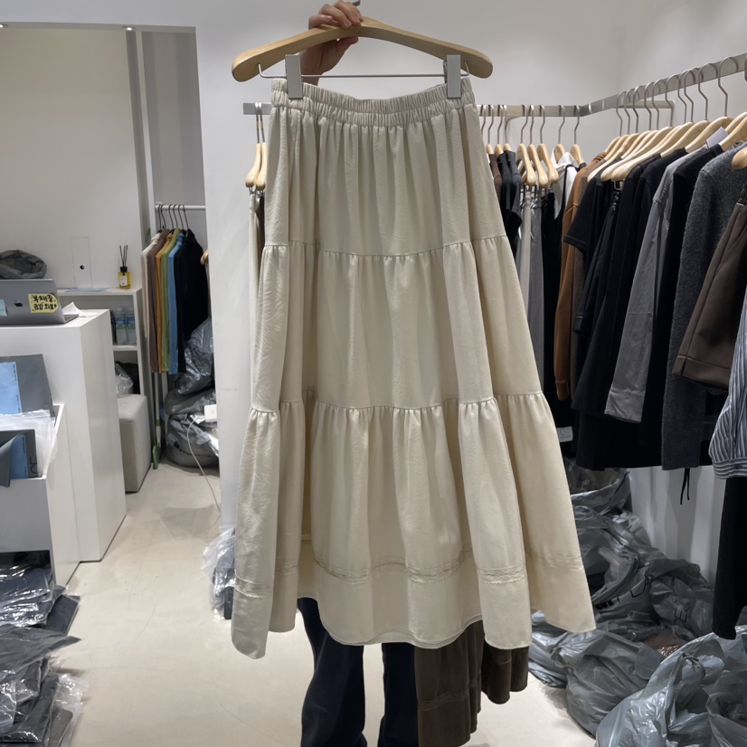 RICH SISTER韓國直郵女裝新品24秋冬職業休閑人氣真品長裙RICH SISTER長裙