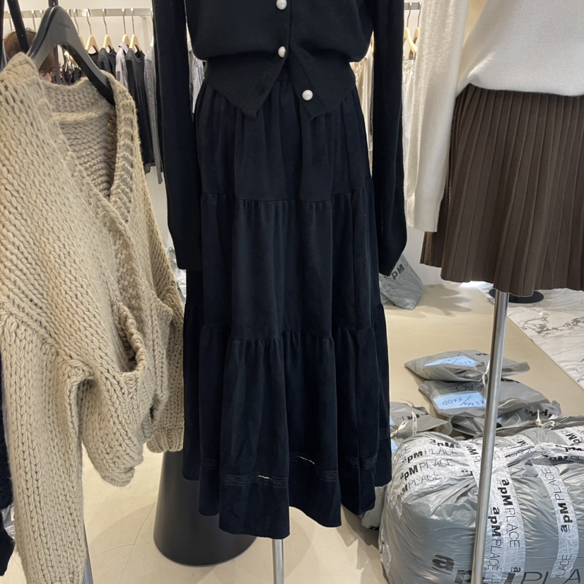RICH SISTER韓國直郵女裝新品24秋冬職業休閑人氣真品長裙RICH SISTER長裙圖色2
