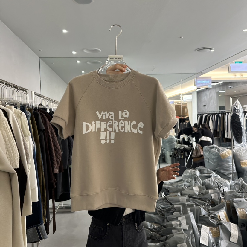 MAISONSTAFF/LE SMOKING韓國直郵女裝新品休閑真品24秋冬T恤MAISONSTAFFT恤