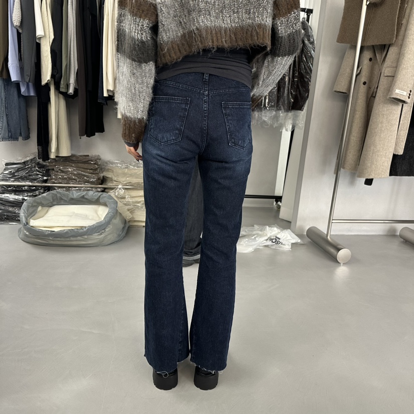 MAISONSTAFF/LE SMOKING直郵韓國代購女裝新品職業牛仔褲MAISONSTAFF/DOUBLE STANDARD牛仔褲