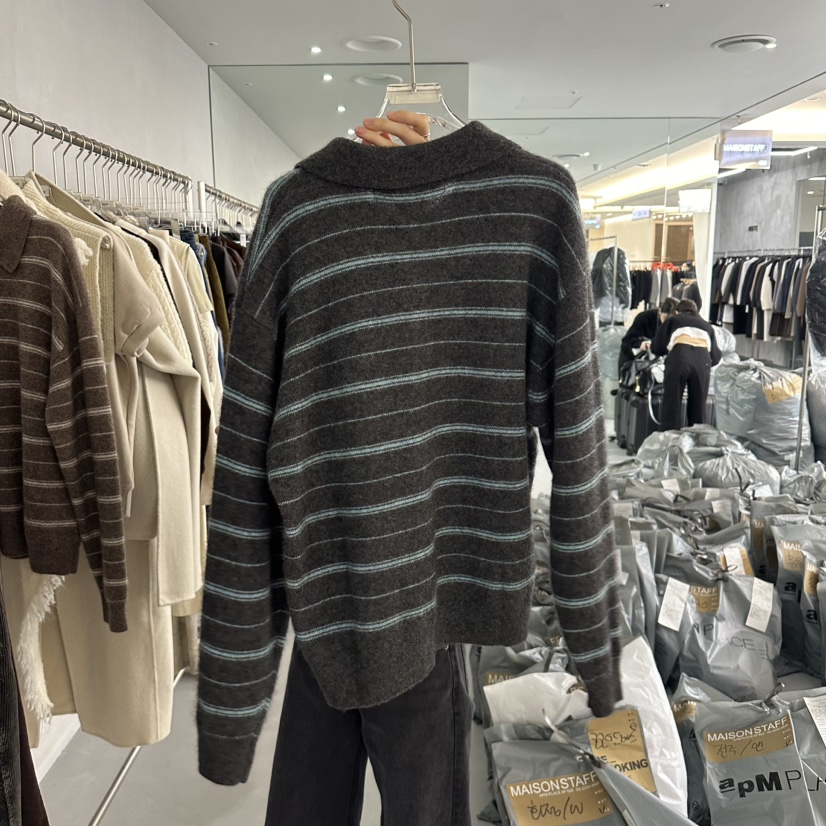 MAISONSTAFF/LE SMOKING直郵韓國代購女裝新品推薦針織衫羊毛MAISONSTAFF針織衫