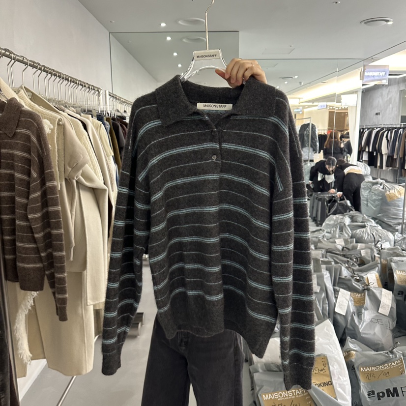 MAISONSTAFF/LE SMOKING直郵韓國代購女裝新品推薦針織衫羊毛MAISONSTAFF針織衫圖色2