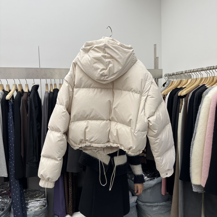 Special韓國直郵東大門實拍女裝新品職業短款羽絨服可拆卸兩面穿雙面鴨絨SPECIAL短款羽絨服