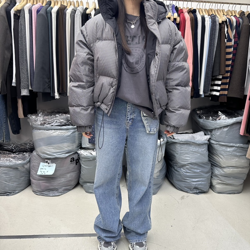 Special韓國直郵東大門實拍女裝新品職業短款羽絨服可拆卸兩面穿雙面鴨絨SPECIAL短款羽絨服