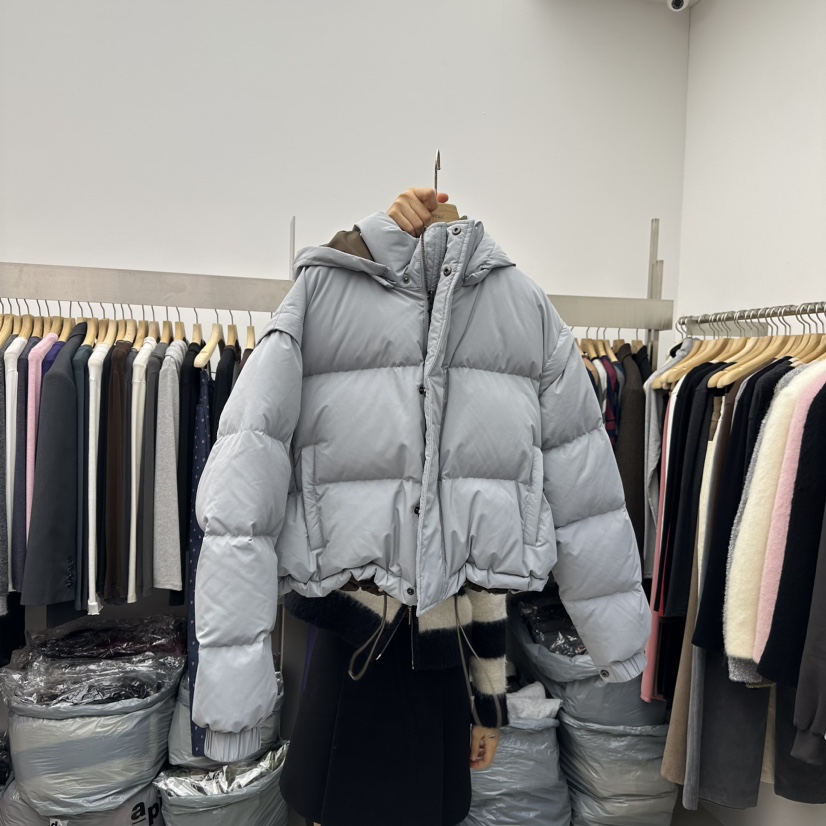 Special韓國直郵東大門實拍女裝新品職業短款羽絨服可拆卸兩面穿雙面鴨絨SPECIAL短款羽絨服圖色2