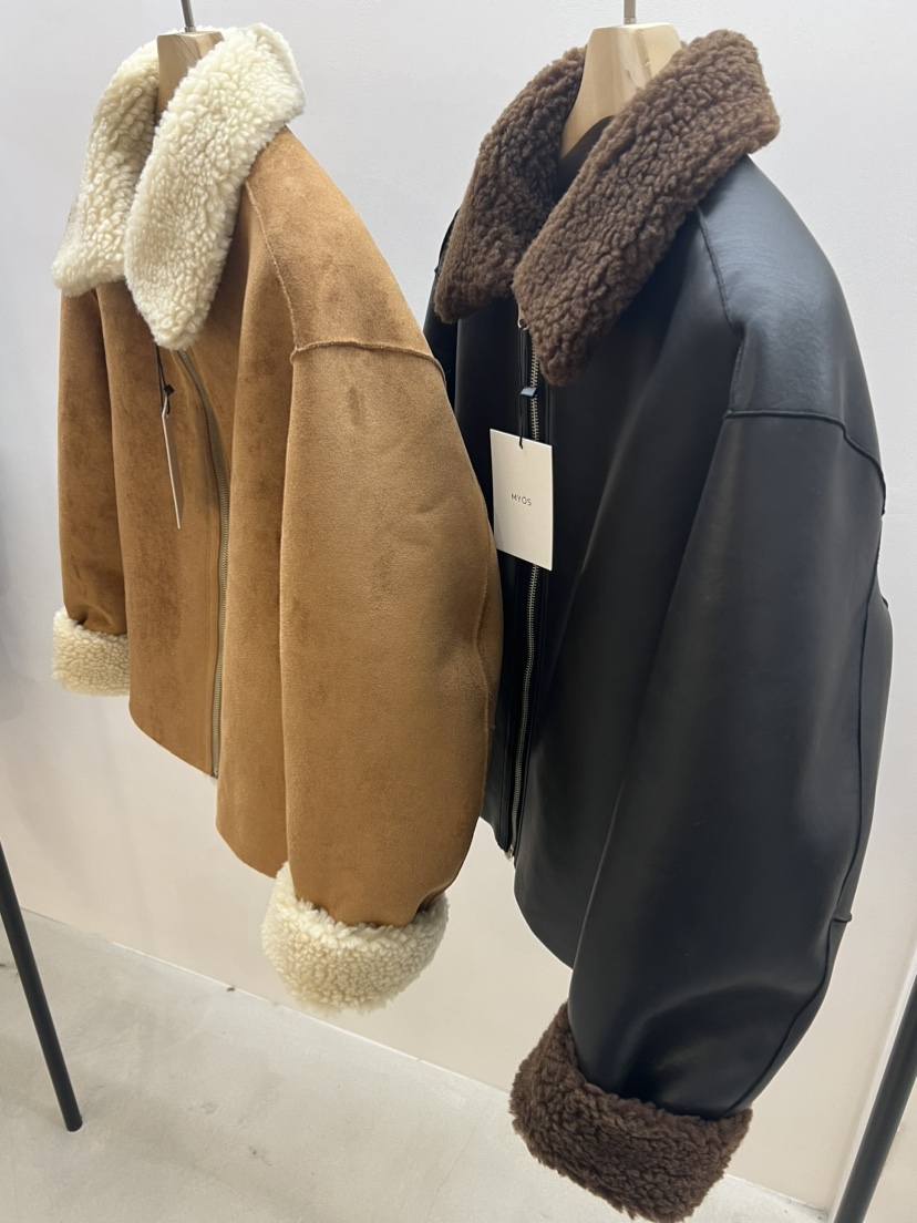 MYOS韓國直郵東大門代購女裝新品人氣職業夾克兩面可穿羊毛MYOS夾克