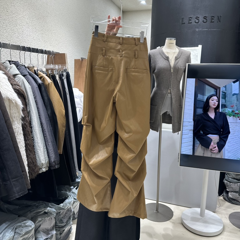LESSEN韓國直郵東大門實拍女裝新款人氣真品時尚24秋冬休閑褲LESSEN休閑褲