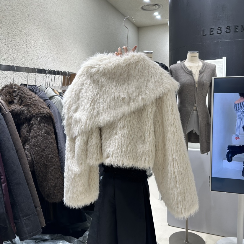 LESSEN韓國直郵女裝新款真品推薦人氣時尚職業休閑24秋冬夾克CLAFO夾克