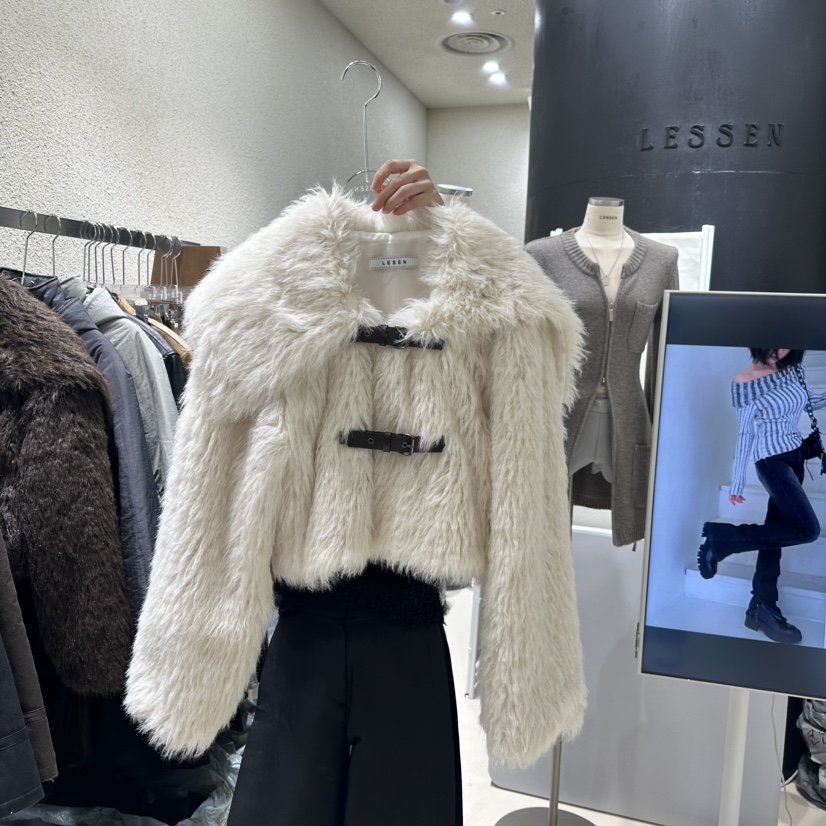 LESSEN韓國直郵女裝新款真品推薦人氣時尚職業休閑24秋冬夾克CLAFO夾克圖色1