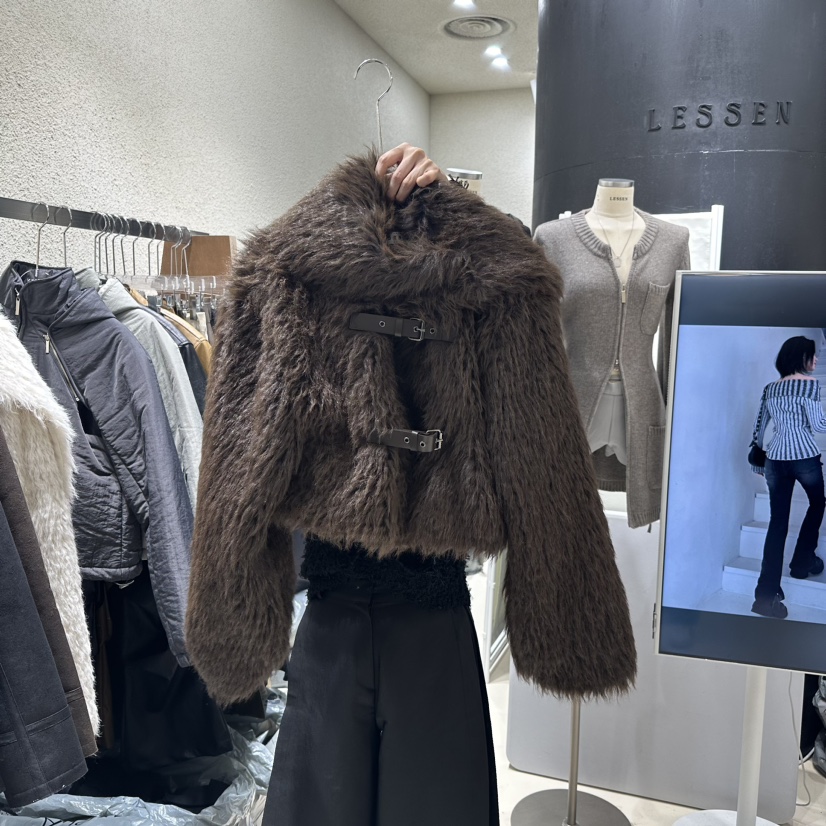 LESSEN韓國直郵女裝新款真品推薦人氣時尚職業休閑24秋冬夾克CLAFO夾克圖色2