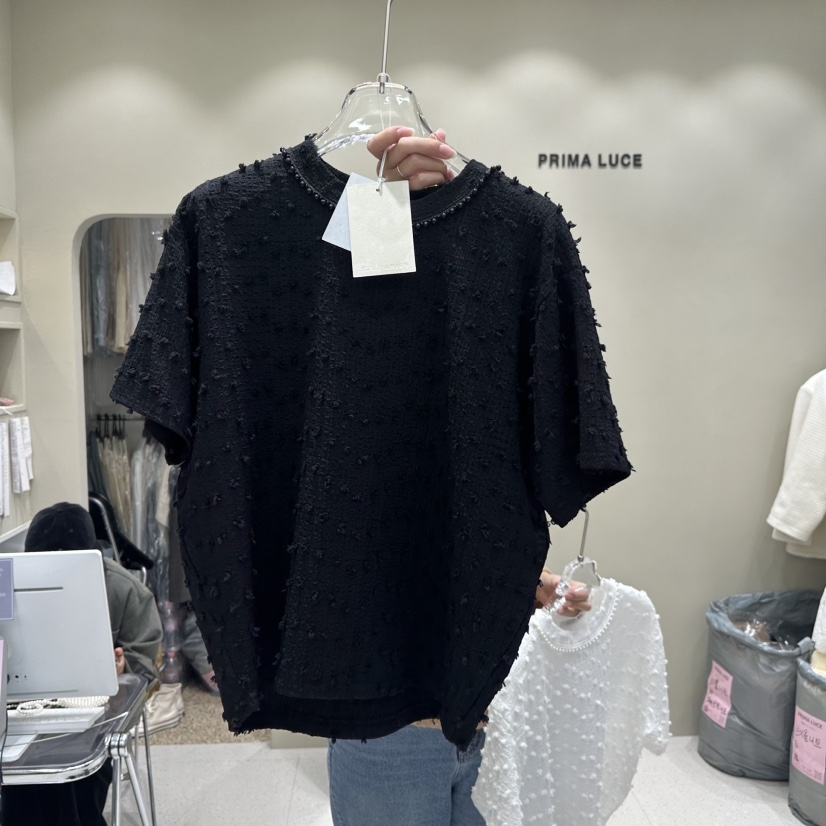 CHARLOTTE直郵韓國代購女裝新品職業熱賣24秋冬時尚休閑T恤CHARLOTTET恤圖色2