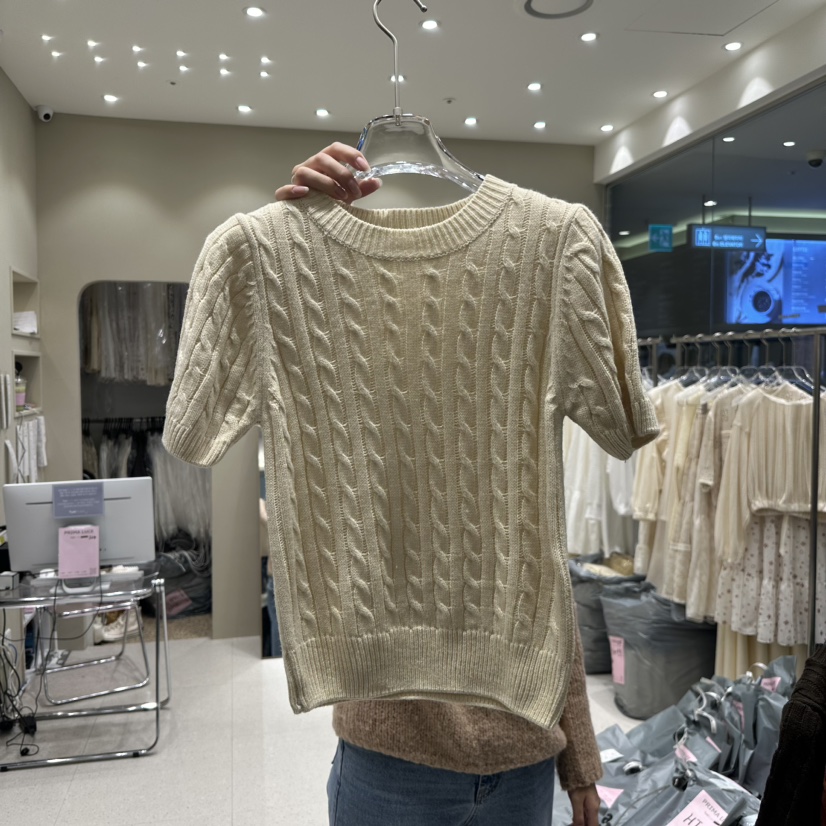 CHARLOTTE韓國直郵女裝新品職業真品熱賣時尚休閑推薦針織衫CHARLOTTE針織衫