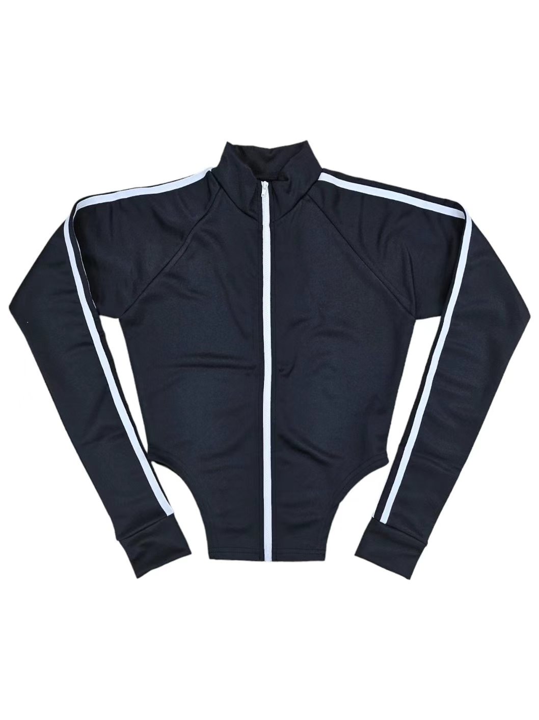 LIP STICK韓國直郵東大門實拍女裝新款人氣職業長袖T恤拉鏈LIP STICK長袖T恤