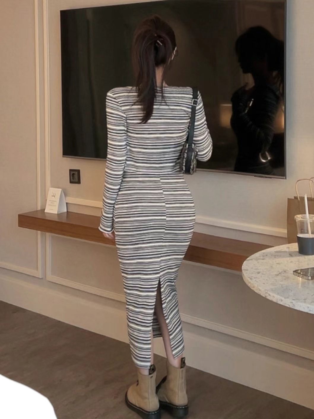 LIP STICK韓國直郵東大門實拍女裝新品職業時尚真品24秋冬套裝LIP STICK套裝