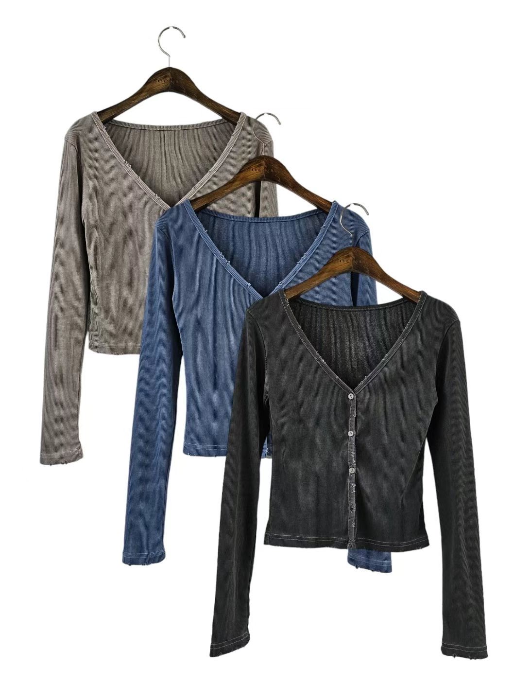 LIP STICK韓國直郵東大門實拍女裝新款24秋冬針織衫開衫LIP STICK針織衫圖色2左二色